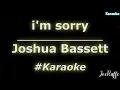 Joshua Bassett - i'm sorry (Karaoke)