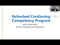 How to Complete the Refreshed Continuing Competence Program Regulatory Education Session