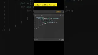 Two sum Leetcode problem solving