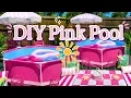 DIY Pink Pool Paradise Backyard Summer Staycation Ideas