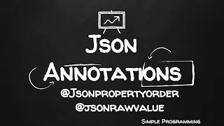 Jackson Annotations JsonPropertyOrder JsonRawValue