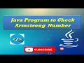 Java Program to Check Armstrong Number