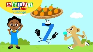 The Number 7 Song Learn To Count With Akili And Me Cartoons For Preschoolers 