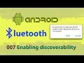 007 Enabling discoverability Android studio bluetooth communication