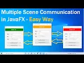 JavaFX Tutorial Multiple Scene Communication