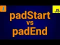 JavaScript String padStart padEnd