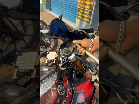😱KTM handlebar installed🔥￼R15V4 | M #nrf #nithishrider #r15 #r15modification