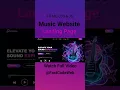 Music Website Using HTML CSS Step by Step Tutorial Fast Code