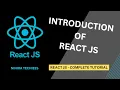 React JS Tutorial - part Introduction basic overview of react application