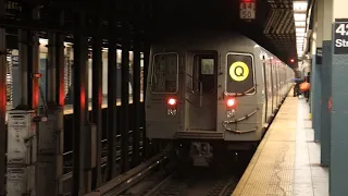 MTA R68A Q train ride from Coney Island to Times Sq-42 St door chime