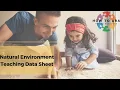 How to Use a NET Data Sheet Natural Environment Teaching in ABA