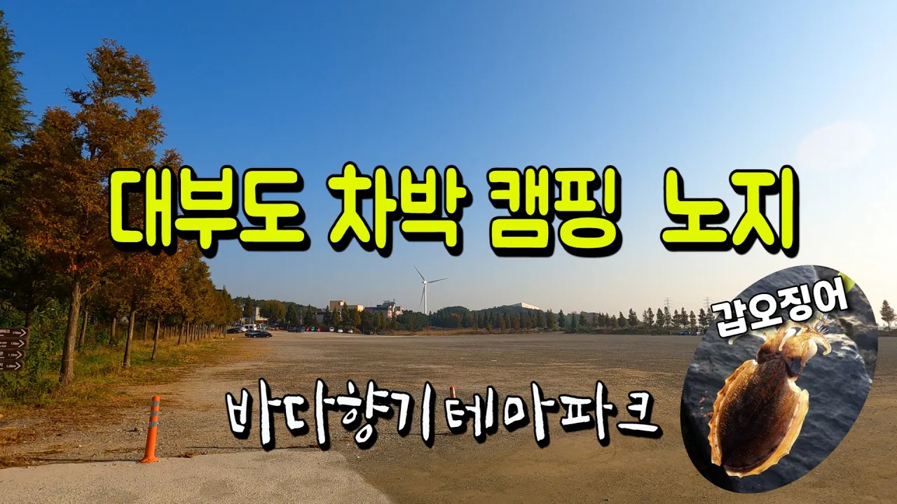 노지 차박캠핑 대부도 바다향기 테마파크 시화방조제 갑오징어 낚시 썸네일