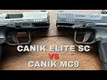 Canik MC9 vs Canik Elite SC Features Dimensions