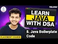 Java Boilerplate Code Complete Java Course in Telugu for placement Telugu