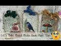 Mixed Media Junk Journal Tags Using Book Pages Easy DIY with Layers Texture Vintage Charm