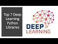 Top 7 Python Libraries for Deep Learning Data Science for beginners with Python Free