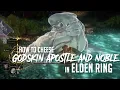 How to Cheese Godskin Duo Apostle and Noble at Spiritcaller s Cave in Elden Ring Easy Kill
