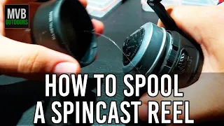 HOW TO SPOOL Spincast Reel How do they work Tips Tricks Zebco 33