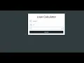 Project 2 A Simple Loan Calculator - using HTML CSS JavaScript