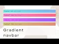 Gradient navbar - Bootstrap 5
