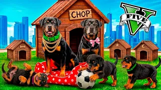 La VIDA de CHOP en GTA 5 (PELICULA)