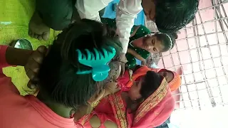beautiful mundan breastfeeding 