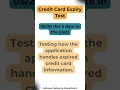 Credit Card Expiry Test Test Data