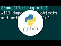 Importing variables from another file