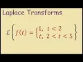 Laplace Transform of Piecewise Functions using Heaviside Function