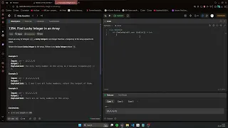 Ep 22 Solve LeetCode 1394 - Find Lucky Integer in an Array No Talk Just Code in Python