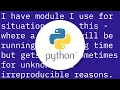 Showing the stack trace from a running Python application