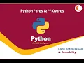 Python Tutorial Full Course Lambda Expressions in Python along with args kwargs part 23