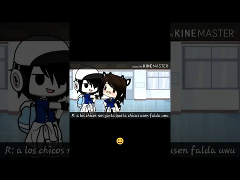 A los chicos les gustamos más con falda ?🧐☠️ #gacha #gachalife #videoshort #meme