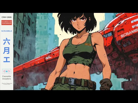Synthwave Mix | SCRAMBLE | Mecha Cyberpunk Retrowave Warfare for Focus & Coding