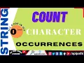 4 How to count occurrence of a given character in String