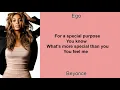 Ego by Beyonce (Lyrics)