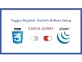 Stylish Toggle Switch Button Using Css3 and Jquery