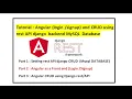Tutorial Angular login signup and CRUD using rest API django backend MySQL Database