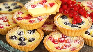 Мини-сметанники за 3 минуты!!! + время на выпечку | 3-minute dessert