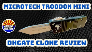 Microtech Troodon Mini Clone Knife review and unboxing from DHgate
