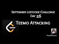 Teemo Attacking September Leetcode Challenge Leetcode 495 Day 26