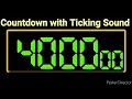 4 000 Seconds 1 06 40 Hours 66 40 Mins Countdown Digital Alarm Clock Timer With Ticking Sound