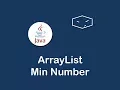 arraylist min number in java