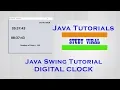 Java Swing - Digital Clock or Watch Show System Time and Date