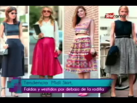 Tendencia Midi Skirt, faldas y vestidos por debajo de la rodilla