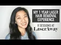 MY 1 YEAR LASER HAIR REMOVAL EXPERIENCE 8 SESSIONS AT LASERAWAY AMANDAMLIM