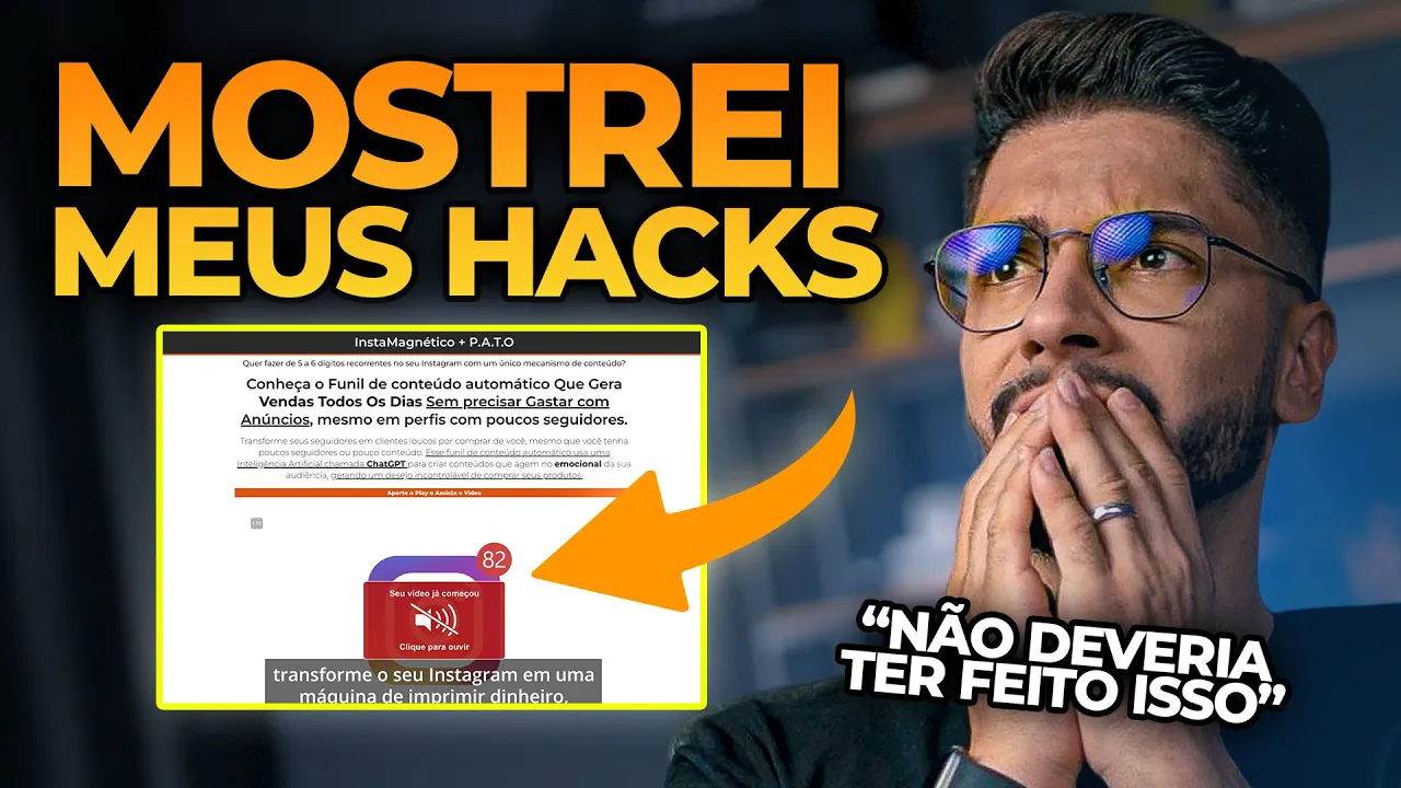 NÃO DEVERIA TER FEITO ISSO! Mostrei Meus 4 Hacks Para Funil de Vendas...