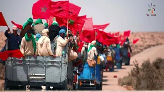 الذكرى 45 للمسيرة الخظراء المظفرة ـ صوت الحسن ينادي بلسانك يا صحراء ـ قسم المسيرة الخظراء 