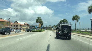 Driving to the Castillo De San Marcos St Augustine Florida