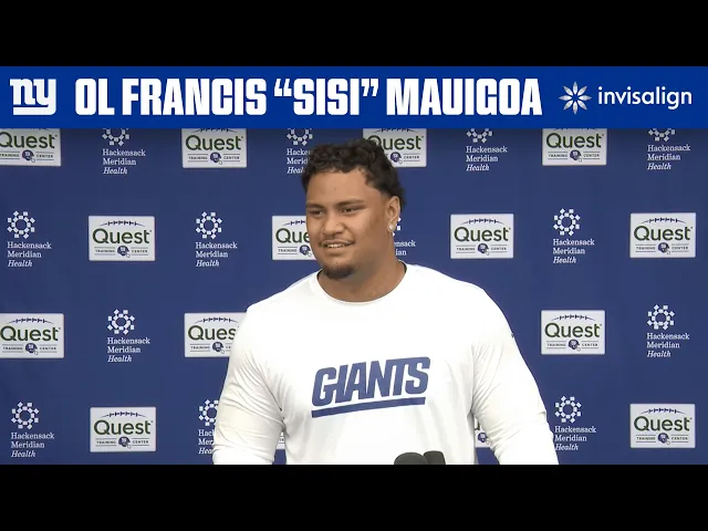 Video: Francis Mauigoa On His First Practice as a New York Giant | New York Giants